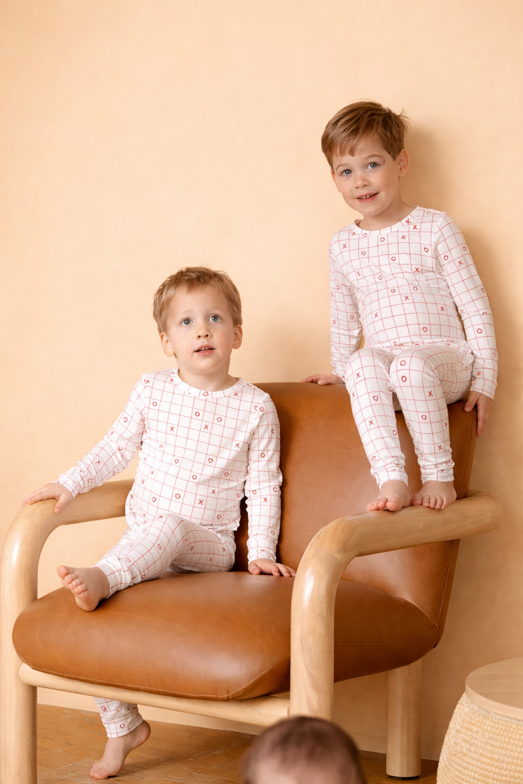 XOXO Checkerboard Two Piece Pajamas