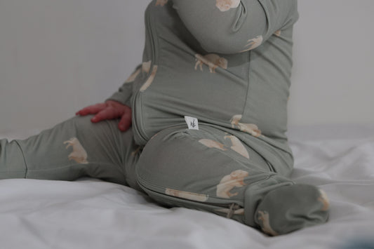 Bison Zipper Onsie