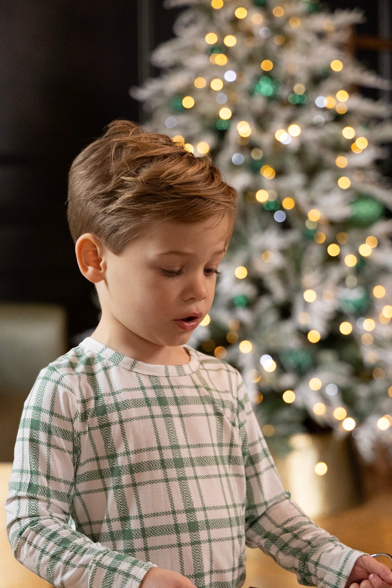 Plaid Two Piece Pajamas