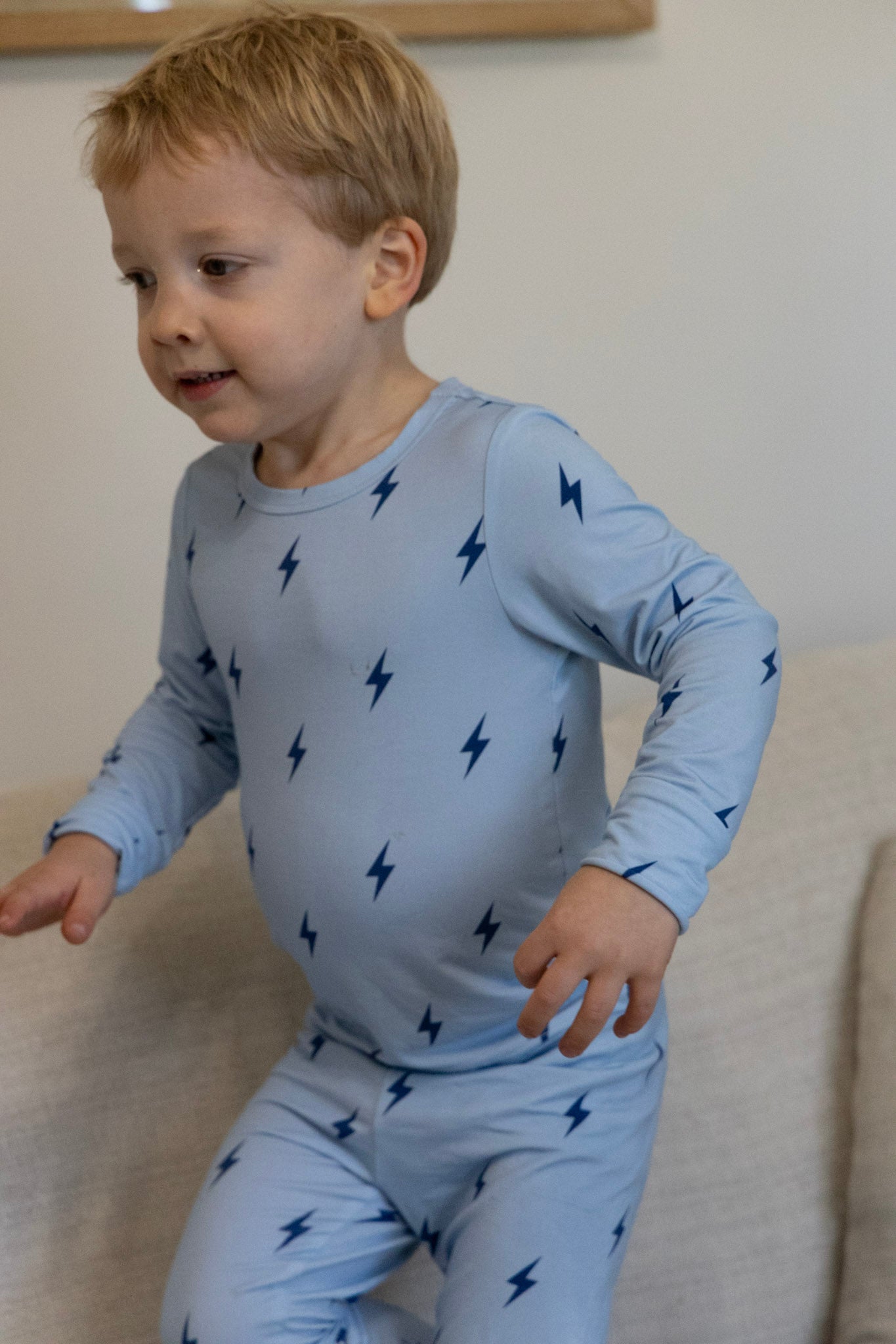 Lightening Bolt Two Piece Pajamas