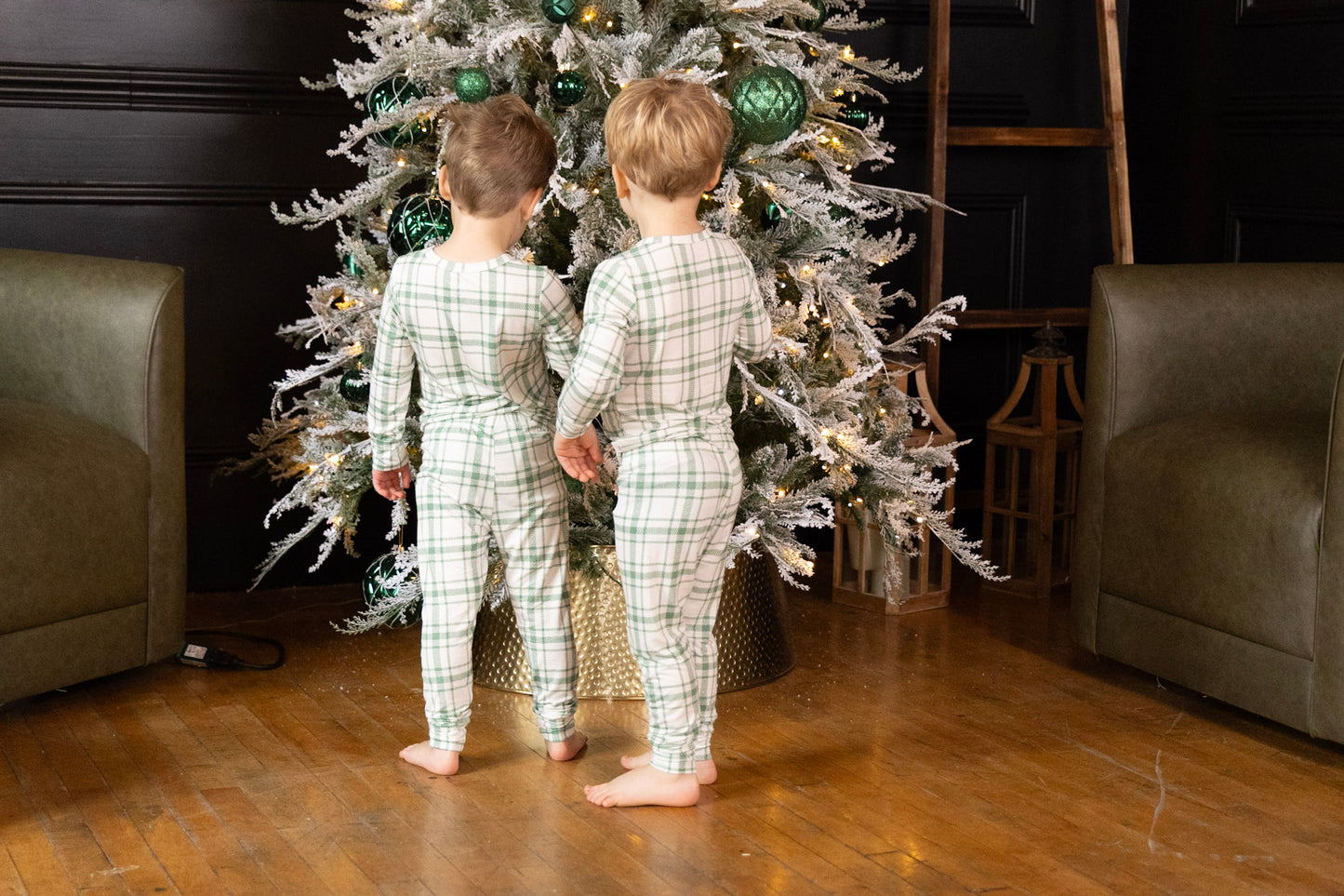 Plaid Two Piece Pajamas